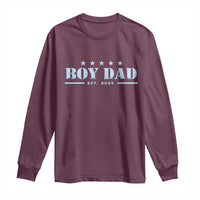 Boy Dad Est 2025 Long Sleeve Shirt Expect Baby Boy Son Father 2025