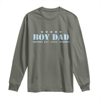 Boy Dad Est 2025 Long Sleeve Shirt Expect Baby Boy Son Father 2025