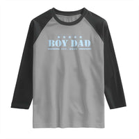 Boy Dad Est 2025 Raglan Shirt Expecting Baby Boy 2025