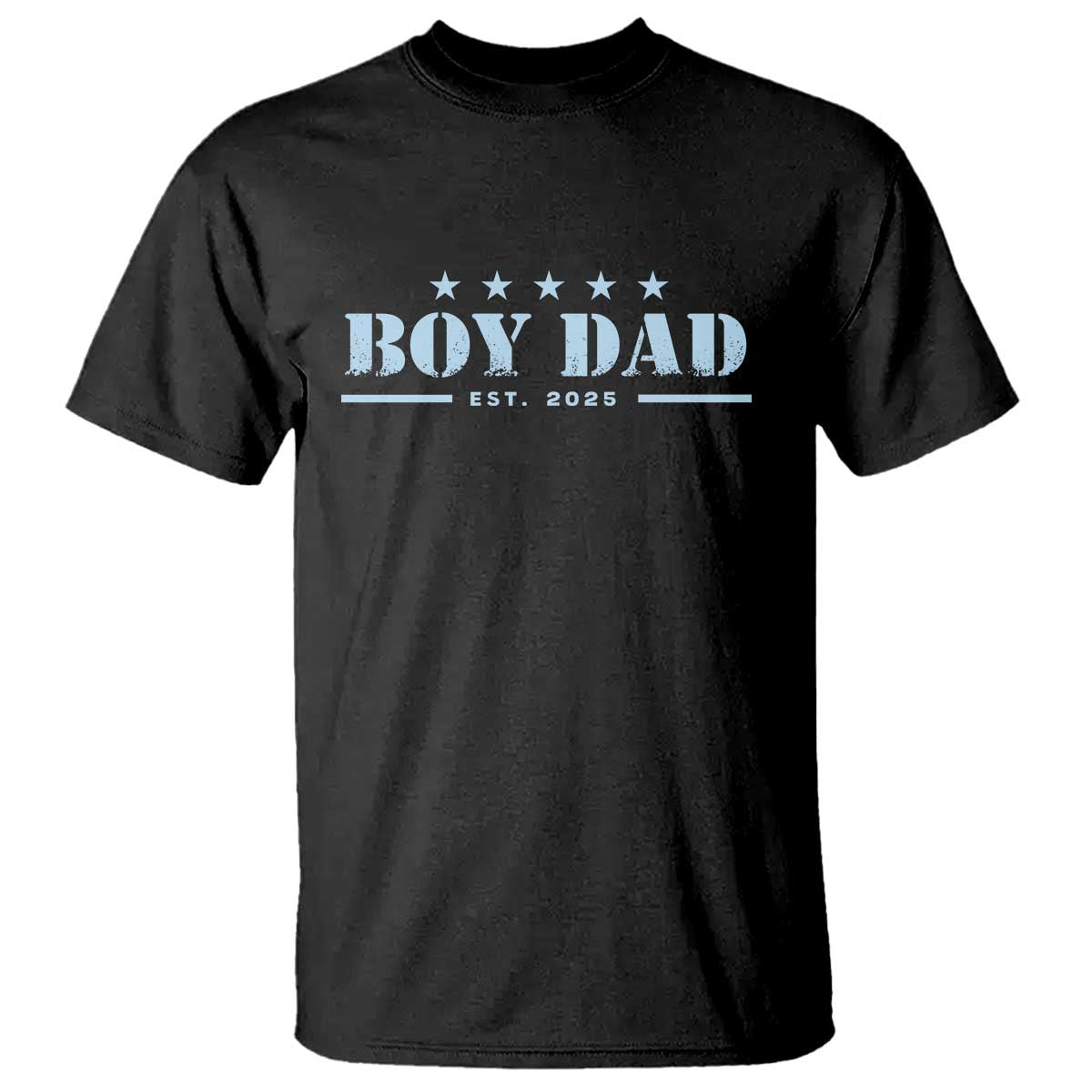 Boy Dad Est 2025 T Shirt Expect Baby Boy Son Father 2025