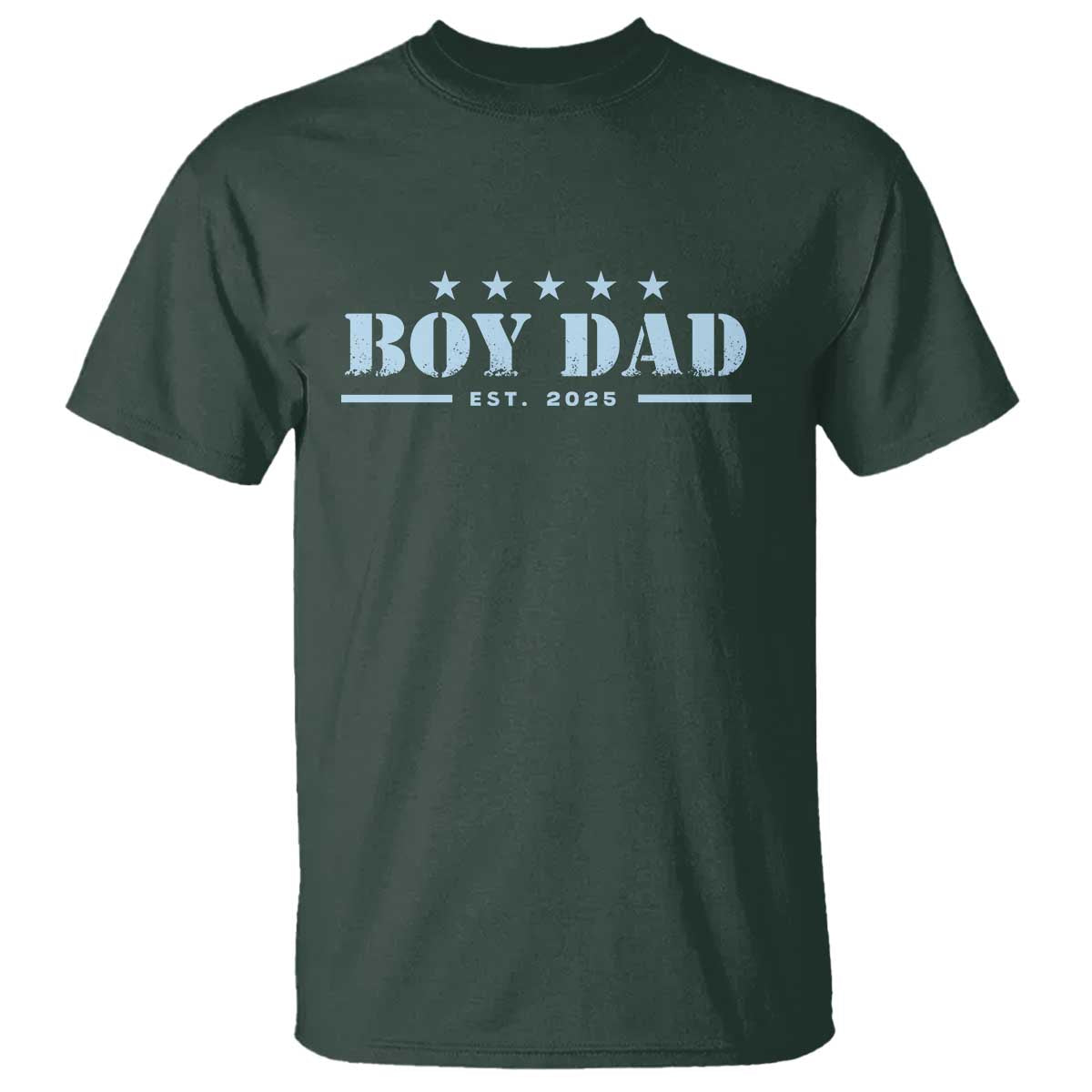 Boy Dad Est 2025 T Shirt Expect Baby Boy Son Father 2025