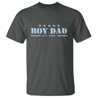 Boy Dad Est 2025 T Shirt Expect Baby Boy Son Father 2025