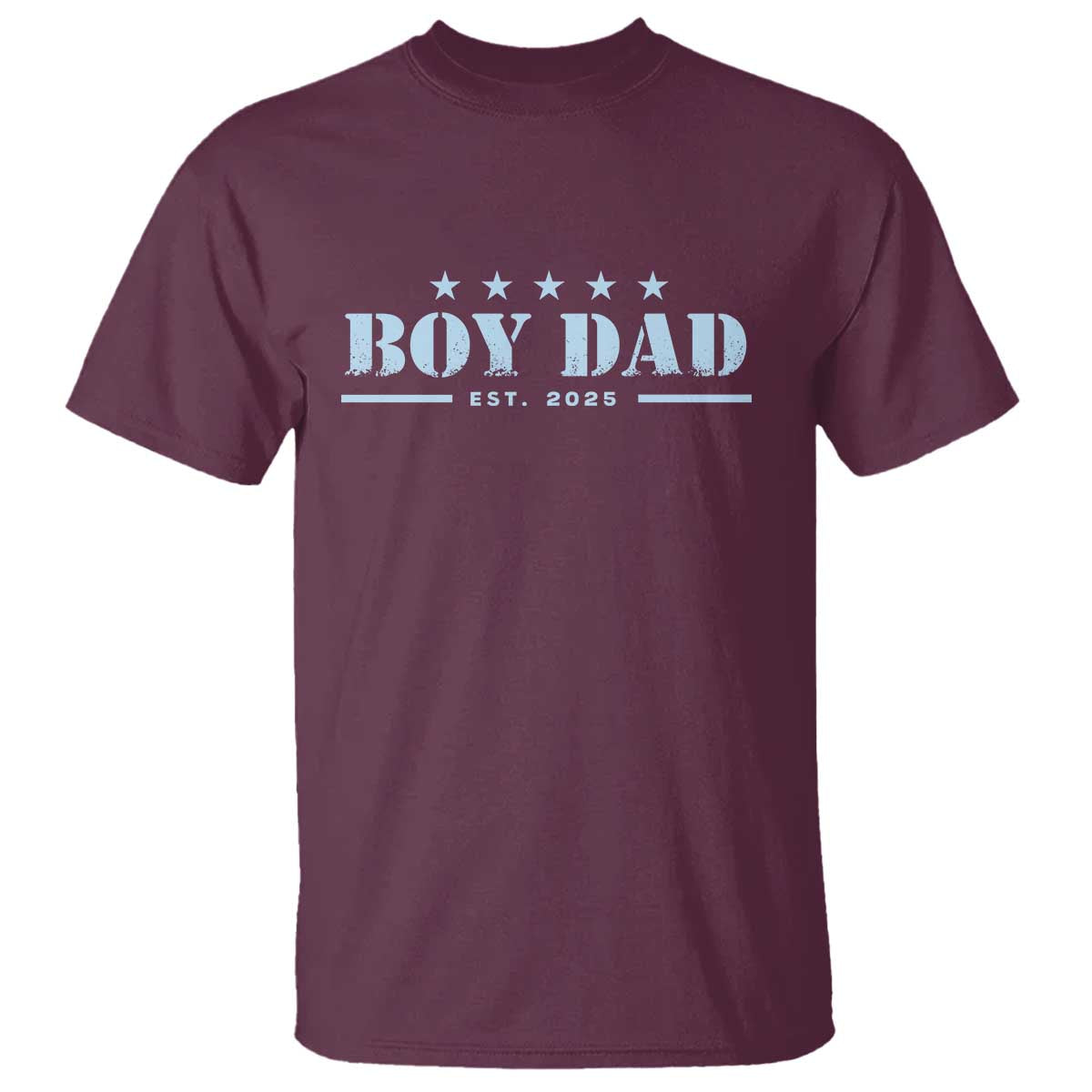 Boy Dad Est 2025 T Shirt Expect Baby Boy Son Father 2025