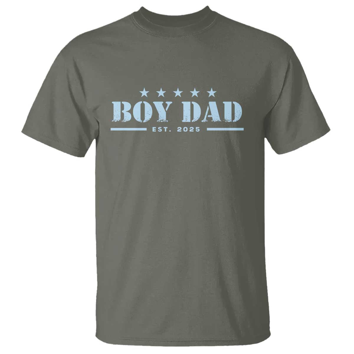 Boy Dad Est 2025 T Shirt Expect Baby Boy Son Father 2025