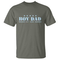 Boy Dad Est 2025 T Shirt Expect Baby Boy Son Father 2025