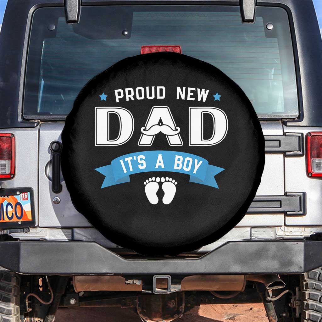 New Dad Its a Boy Spare Tire Cover Daddy Of Newborn Baby Boy Son First Father Day