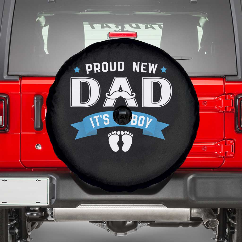 New Dad Its a Boy Spare Tire Cover Daddy Of Newborn Baby Boy Son First Father Day
