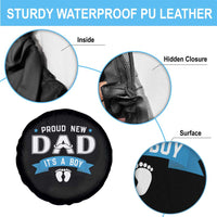 New Dad Its a Boy Spare Tire Cover Daddy Of Newborn Baby Boy Son First Father Day