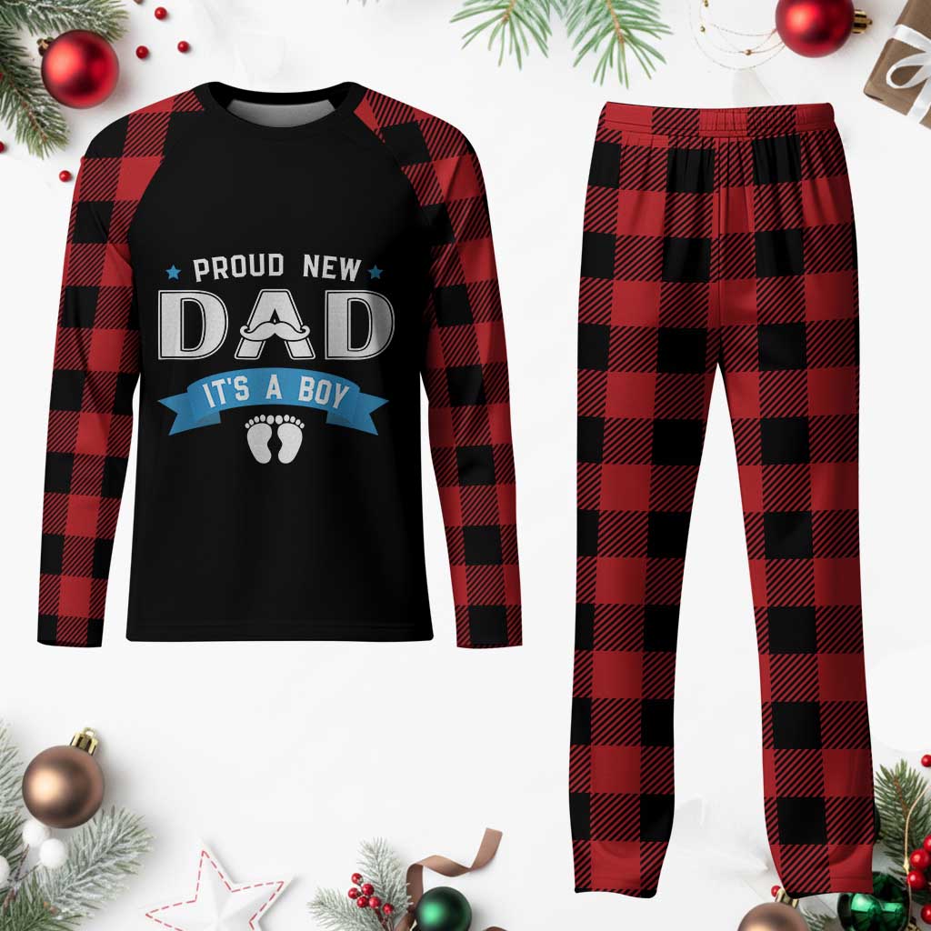 New Dad Its a Boy Plaid Pajama Set Daddy Of Newborn Baby Boy Son First Father Day - Wonder Print Shop