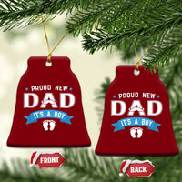 New Dad It's a Boy Ceramic Ornament Newborn Daddy Father Baby Boy Son - Wonder Print Shop