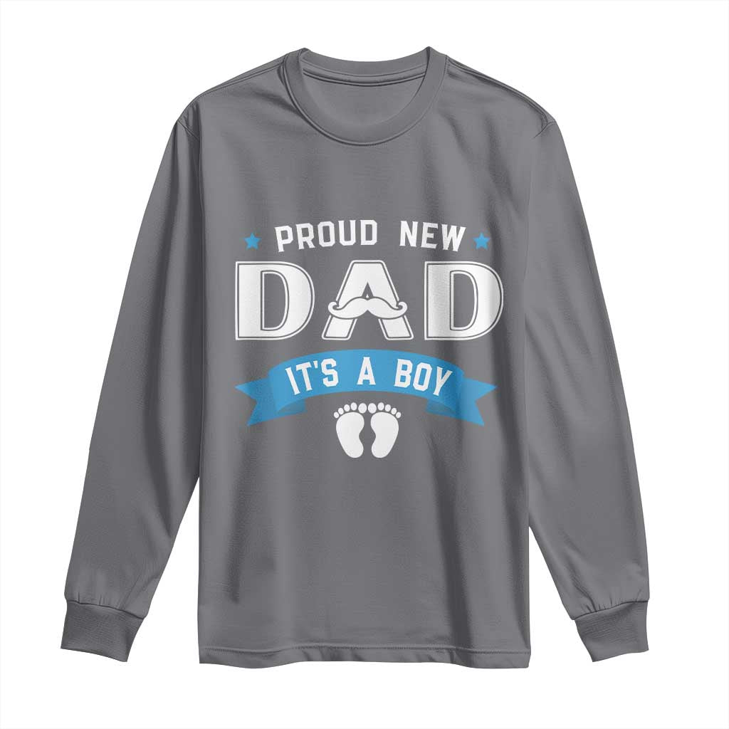 New Dad It's a Boy Long Sleeve Shirt Newborn Daddy Father Baby Boy Son