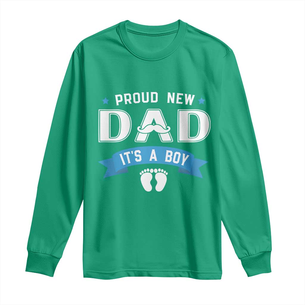 New Dad It's a Boy Long Sleeve Shirt Newborn Daddy Father Baby Boy Son