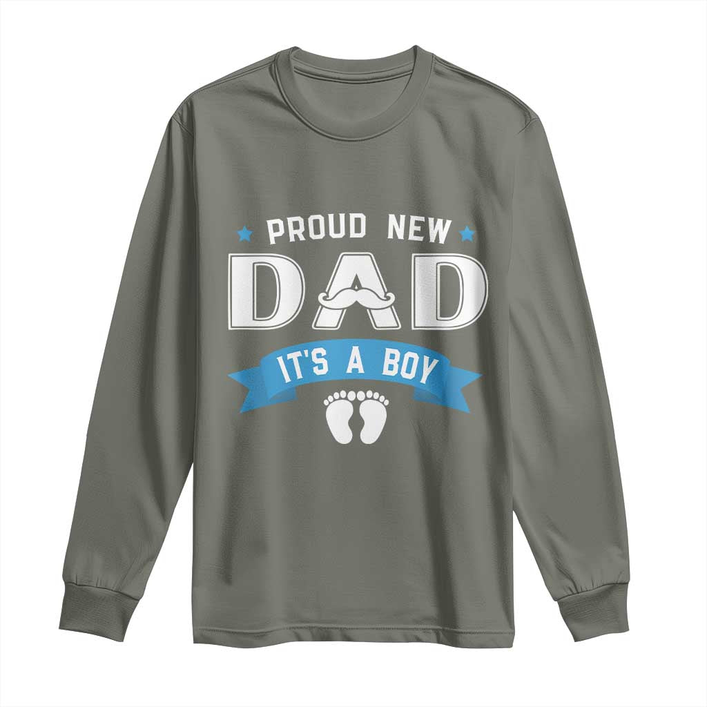 New Dad It's a Boy Long Sleeve Shirt Newborn Daddy Father Baby Boy Son