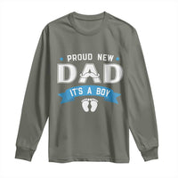 New Dad It's a Boy Long Sleeve Shirt Newborn Daddy Father Baby Boy Son