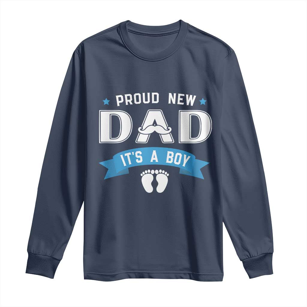 New Dad It's a Boy Long Sleeve Shirt Newborn Daddy Father Baby Boy Son