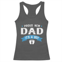 New Dad It's a Boy Racerback Tank Top Newborn Daddy Father Baby Boy Son