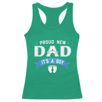 New Dad It's a Boy Racerback Tank Top Newborn Daddy Father Baby Boy Son