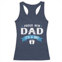 New Dad It's a Boy Racerback Tank Top Newborn Daddy Father Baby Boy Son
