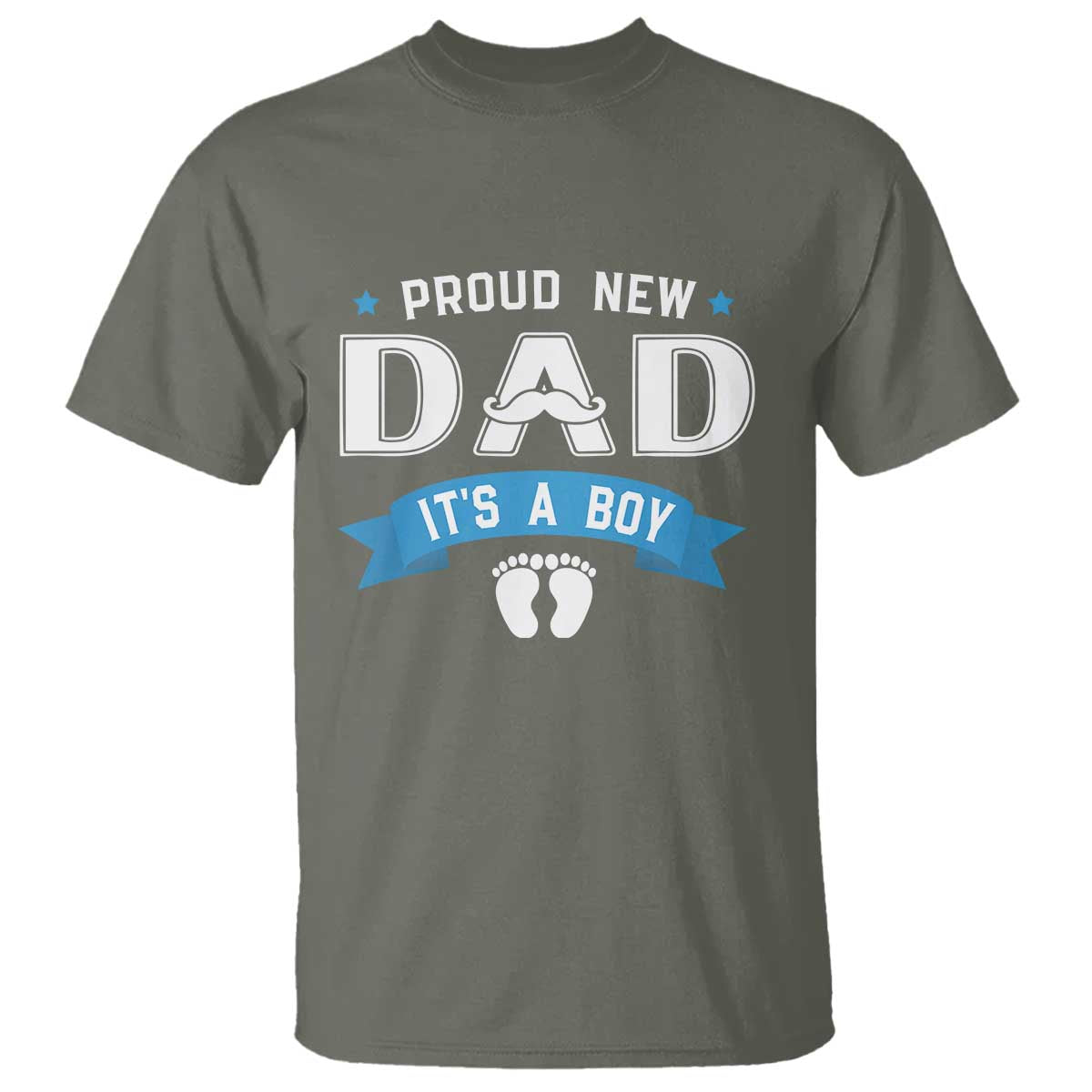 New Dad It's a Boy T Shirt Newborn Daddy Father Baby Boy Son