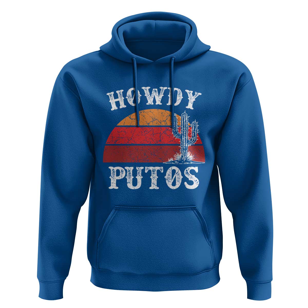 Howdy Putos Hoodie Funny Cactus Retro Vintage