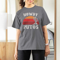 Howdy Putos T Shirt For Women Funny Cactus Retro Vintage