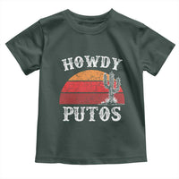 Howdy Putos Toddler T Shirt Funny Cactus Retro Vintage