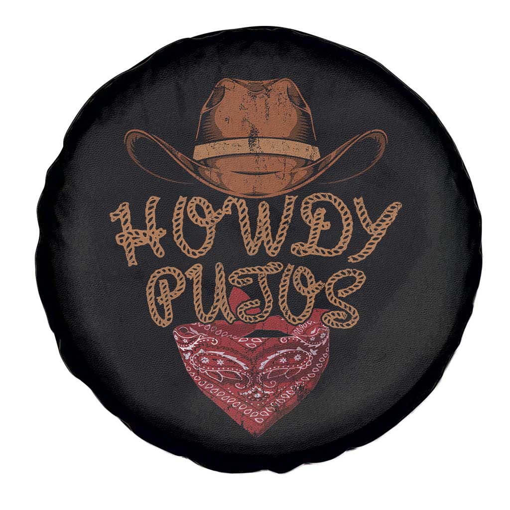 Howdy Putos Spare Tire Cover Funny Western Country Rodeo Southern Retro Cowboy - Wonder Print Shop