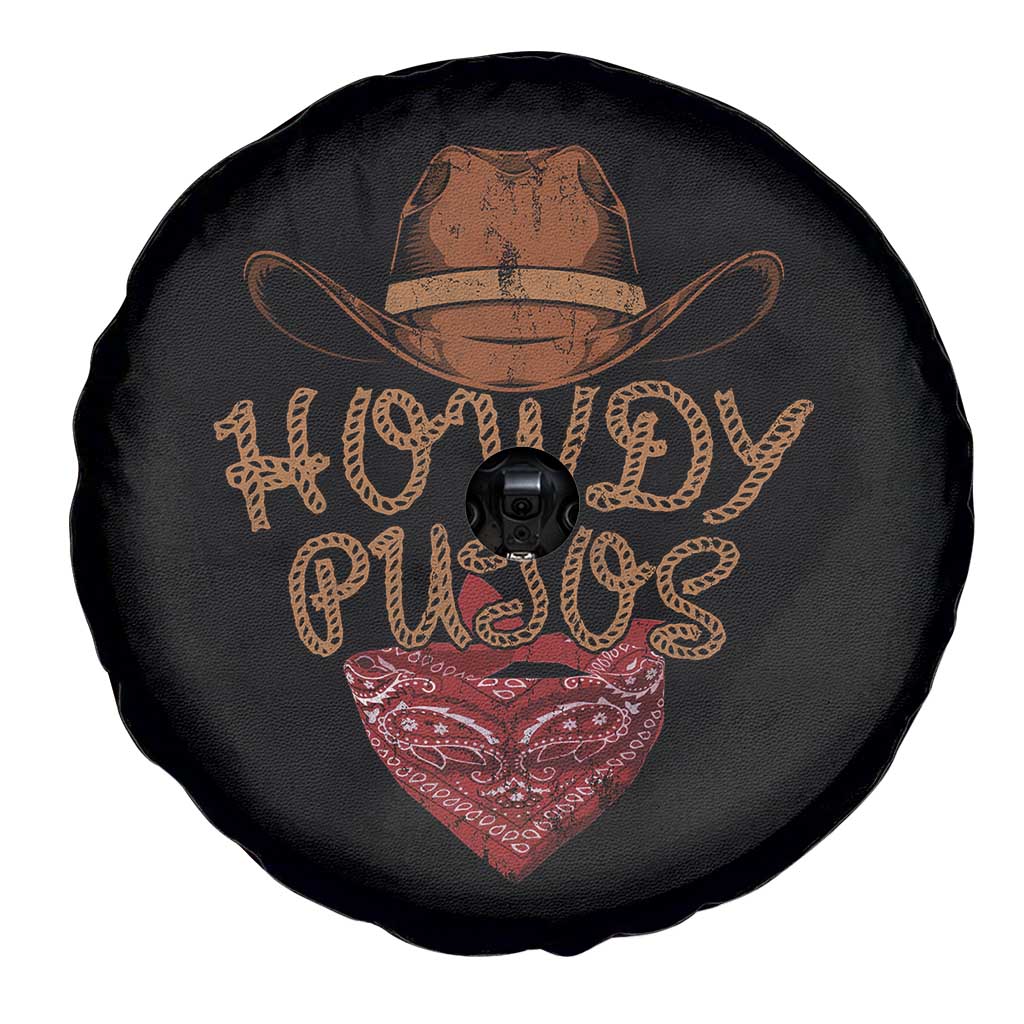 Howdy Putos Spare Tire Cover Funny Western Country Rodeo Southern Retro Cowboy - Wonder Print Shop