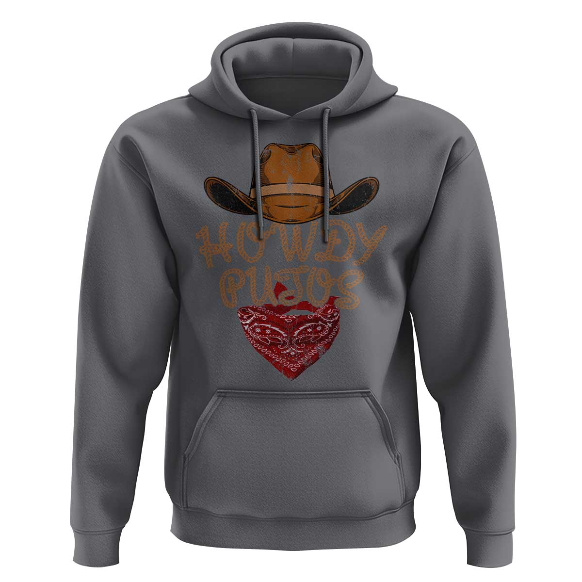 Howdy Putos Hoodie Funny Western Country Rodeo Southern Retro Cowboy - Wonder Print Shop