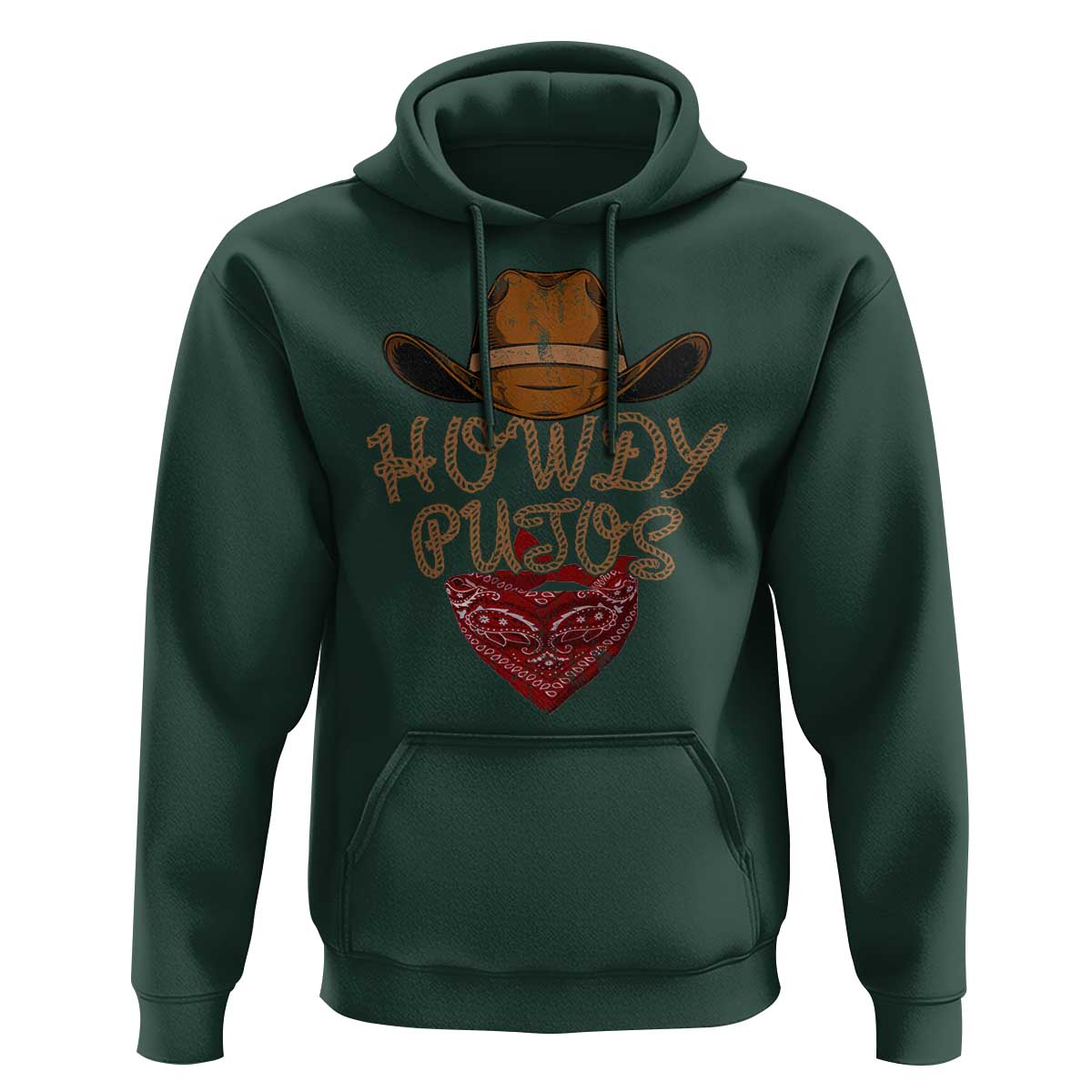 Howdy Putos Hoodie Funny Western Country Rodeo Southern Retro Cowboy - Wonder Print Shop