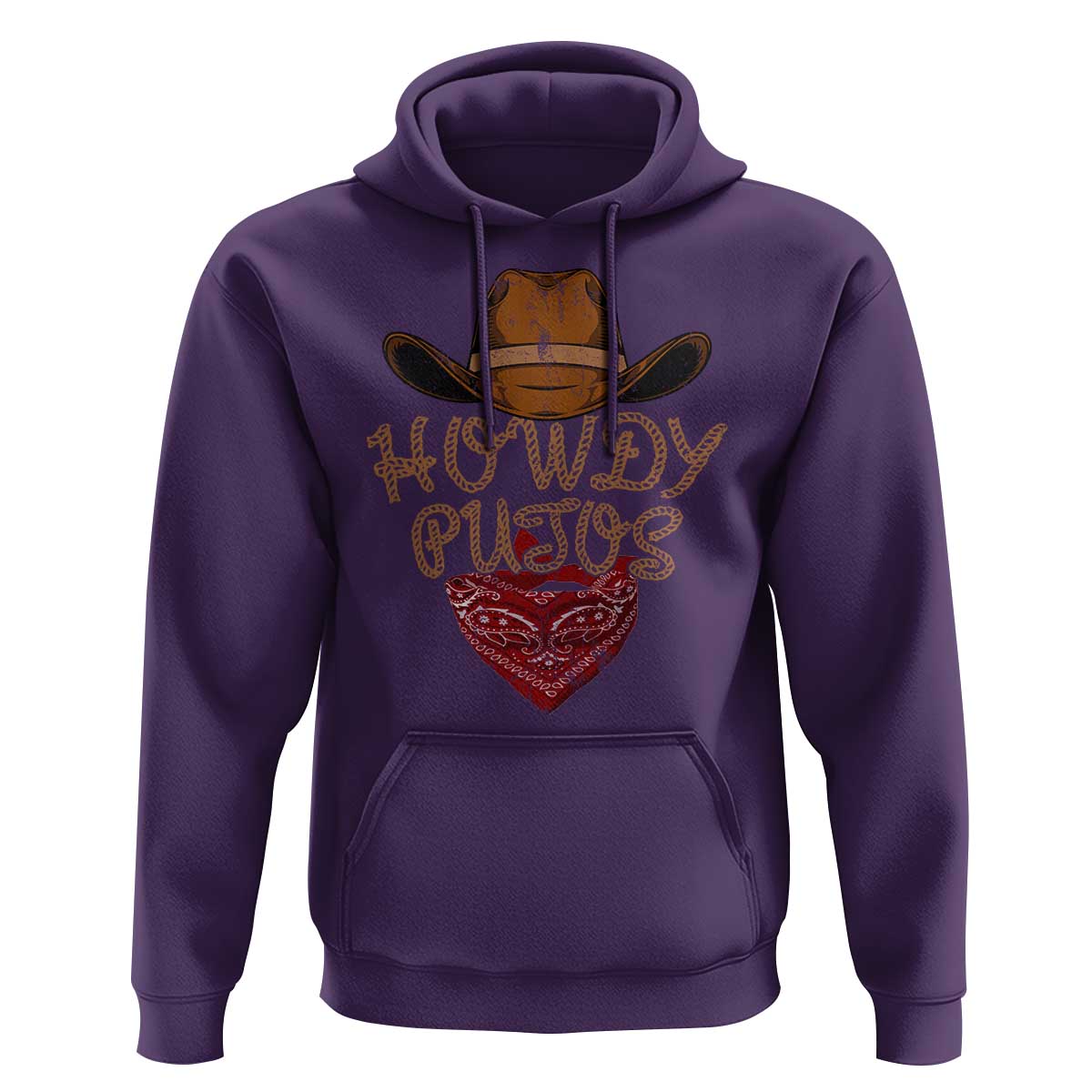 Howdy Putos Hoodie Funny Western Country Rodeo Southern Retro Cowboy - Wonder Print Shop