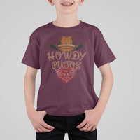 Howdy Putos T Shirt For Kid Funny Western Country Rodeo Southern Retro Cowboy - Wonder Print Shop