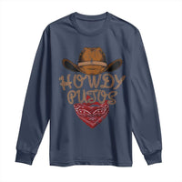 Howdy Putos Long Sleeve Shirt Funny Western Country Rodeo Southern Retro Cowboy - Wonder Print Shop