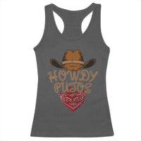 Howdy Putos Racerback Tank Top Funny Western Country Rodeo Southern Retro Cowboy - Wonder Print Shop