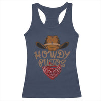 Howdy Putos Racerback Tank Top Funny Western Country Rodeo Southern Retro Cowboy - Wonder Print Shop
