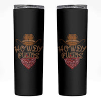 Howdy Putos Skinny Tumbler Funny Western Country Rodeo Southern Retro Cowboy - Wonder Print Shop