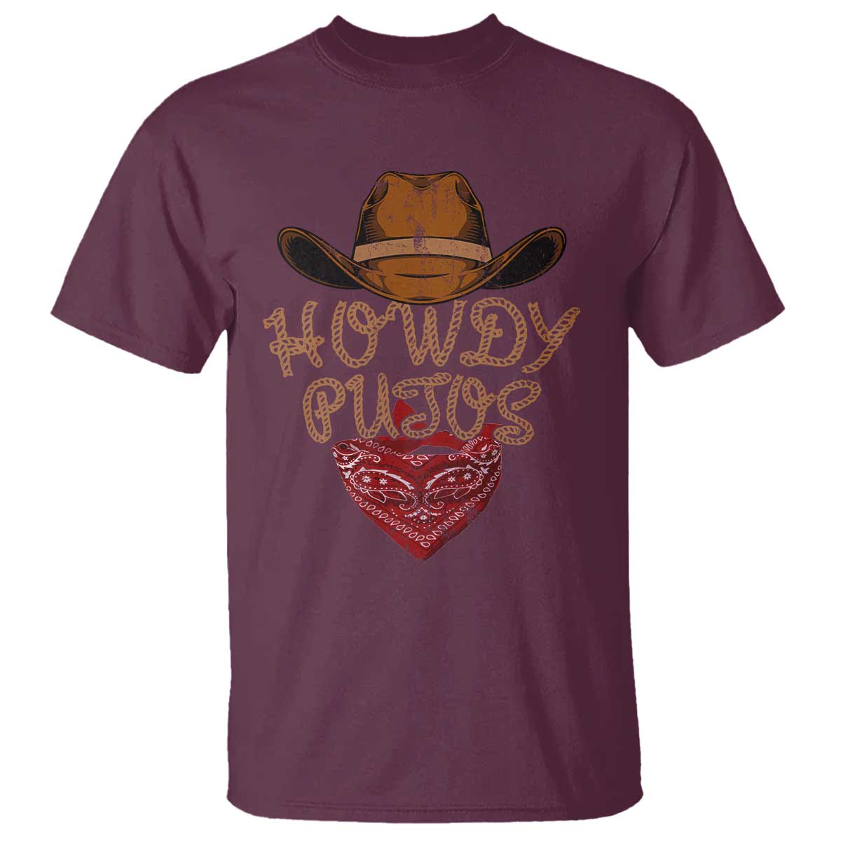 Howdy Putos T Shirt Funny Western Country Rodeo Southern Retro Cowboy - Wonder Print Shop