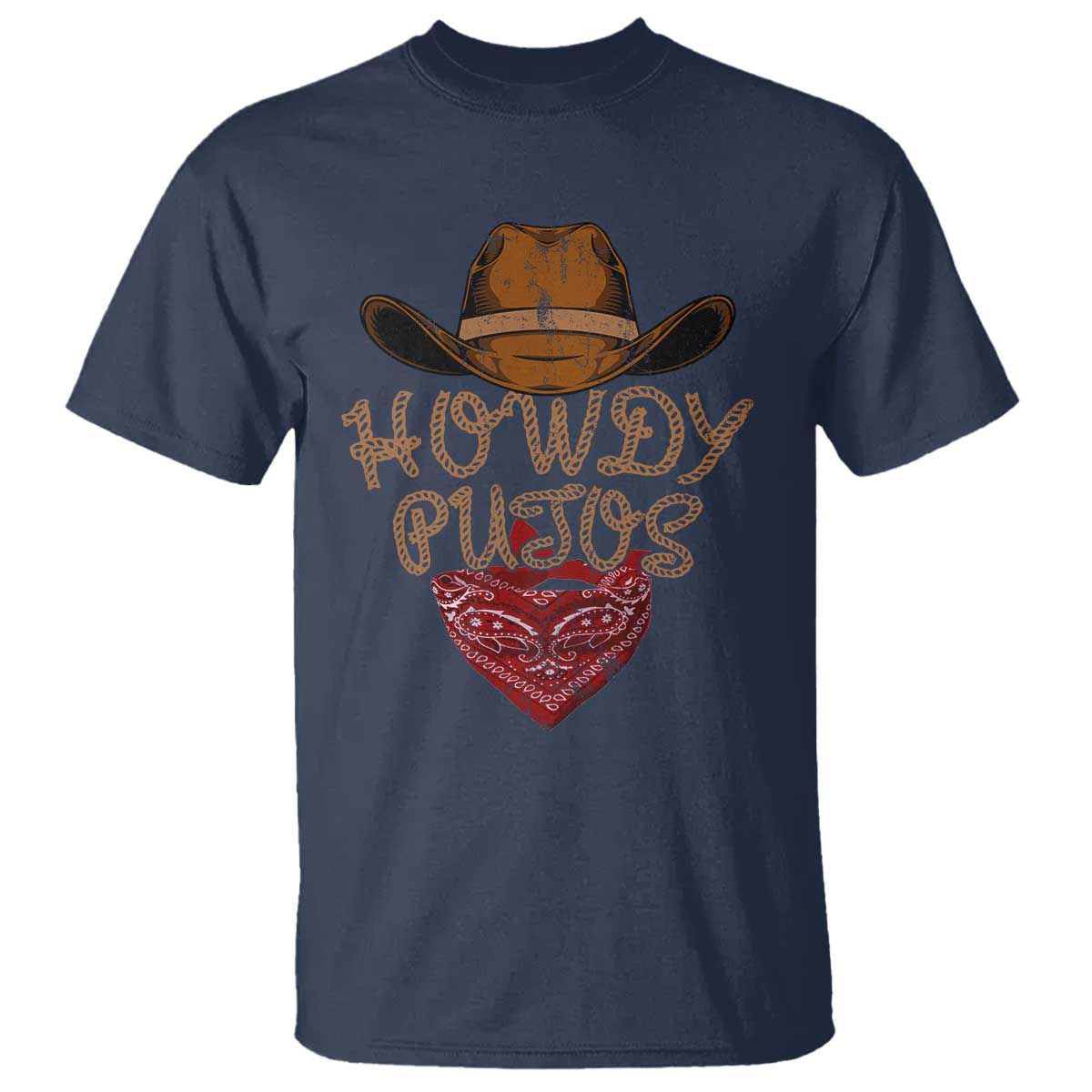 Howdy Putos T Shirt Funny Western Country Rodeo Southern Retro Cowboy - Wonder Print Shop