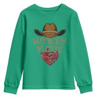 Howdy Putos Youth Sweatshirt Funny Western Country Rodeo Southern Retro Cowboy - Wonder Print Shop