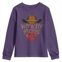 Howdy Putos Youth Sweatshirt Funny Western Country Rodeo Southern Retro Cowboy - Wonder Print Shop