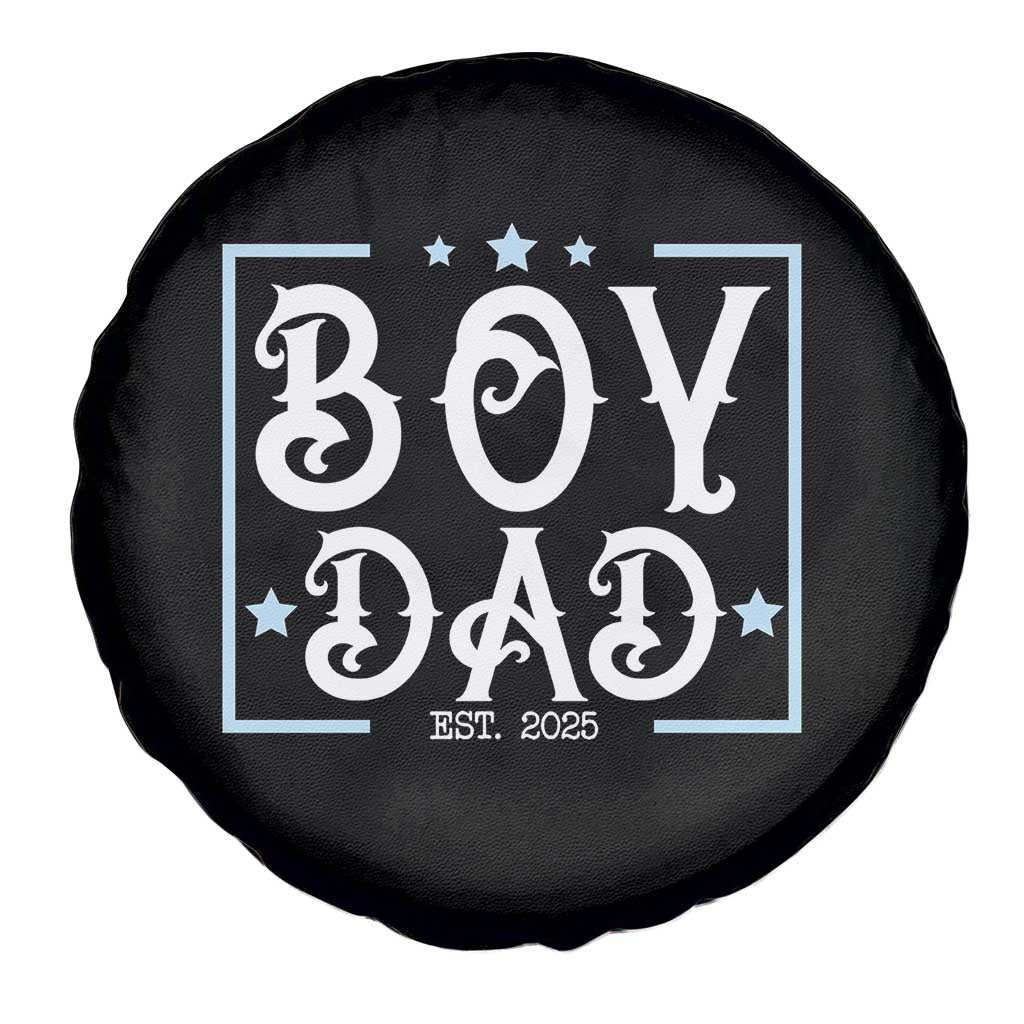 Boy Dad Est 2025 Spare Tire Cover Expect Baby Boy Fathers Day 2025