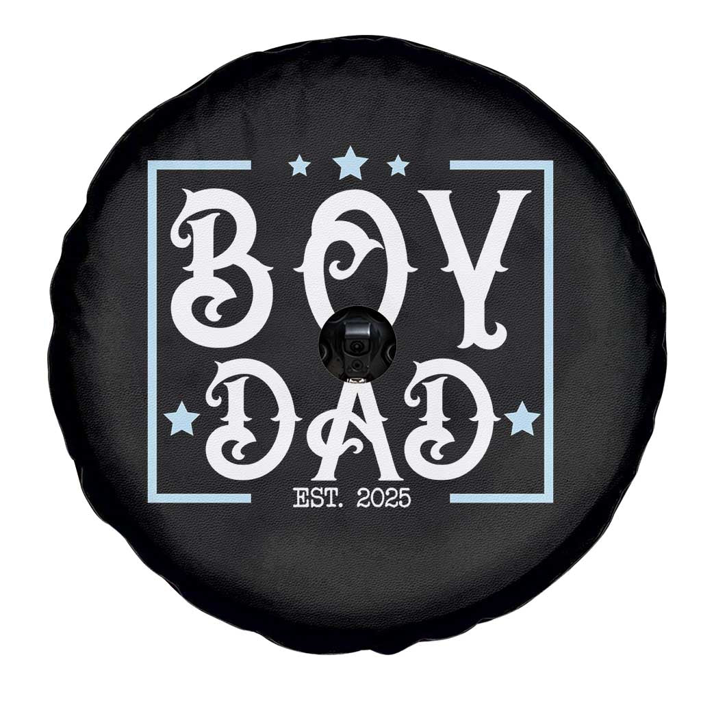 Boy Dad Est 2025 Spare Tire Cover Expect Baby Boy Fathers Day 2025