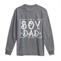 Boy Dad Est 2025 Long Sleeve Shirt Expect Baby Boy Son Fathers Day 2025