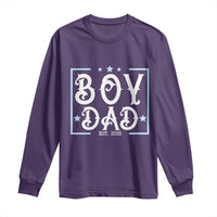 Boy Dad Est 2025 Long Sleeve Shirt Expect Baby Boy Son Fathers Day 2025