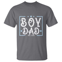 Boy Dad Est 2025 T Shirt Expect Baby Boy Son Fathers Day 2025
