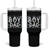Boy Dad Est 2025 Tumbler With Handle Expect Baby Boy Son Fathers Day 2025