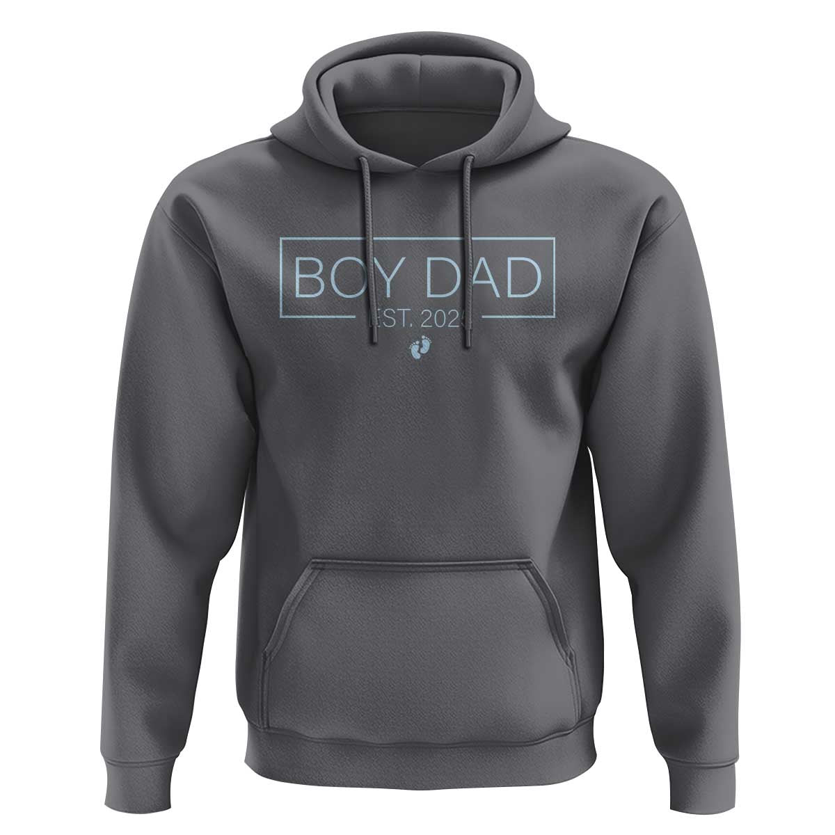 Boy Dad Est 2025 Hoodie Newborn Daddy Father Baby Boy Son Expect Baby
