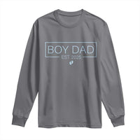 Boy Dad Est 2025 Long Sleeve Shirt Newborn Daddy Father Baby Boy Son Expect Baby