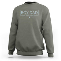 Boy Dad Est 2025 Sweatshirt Newborn Daddy Father Baby Boy Son Expect Baby