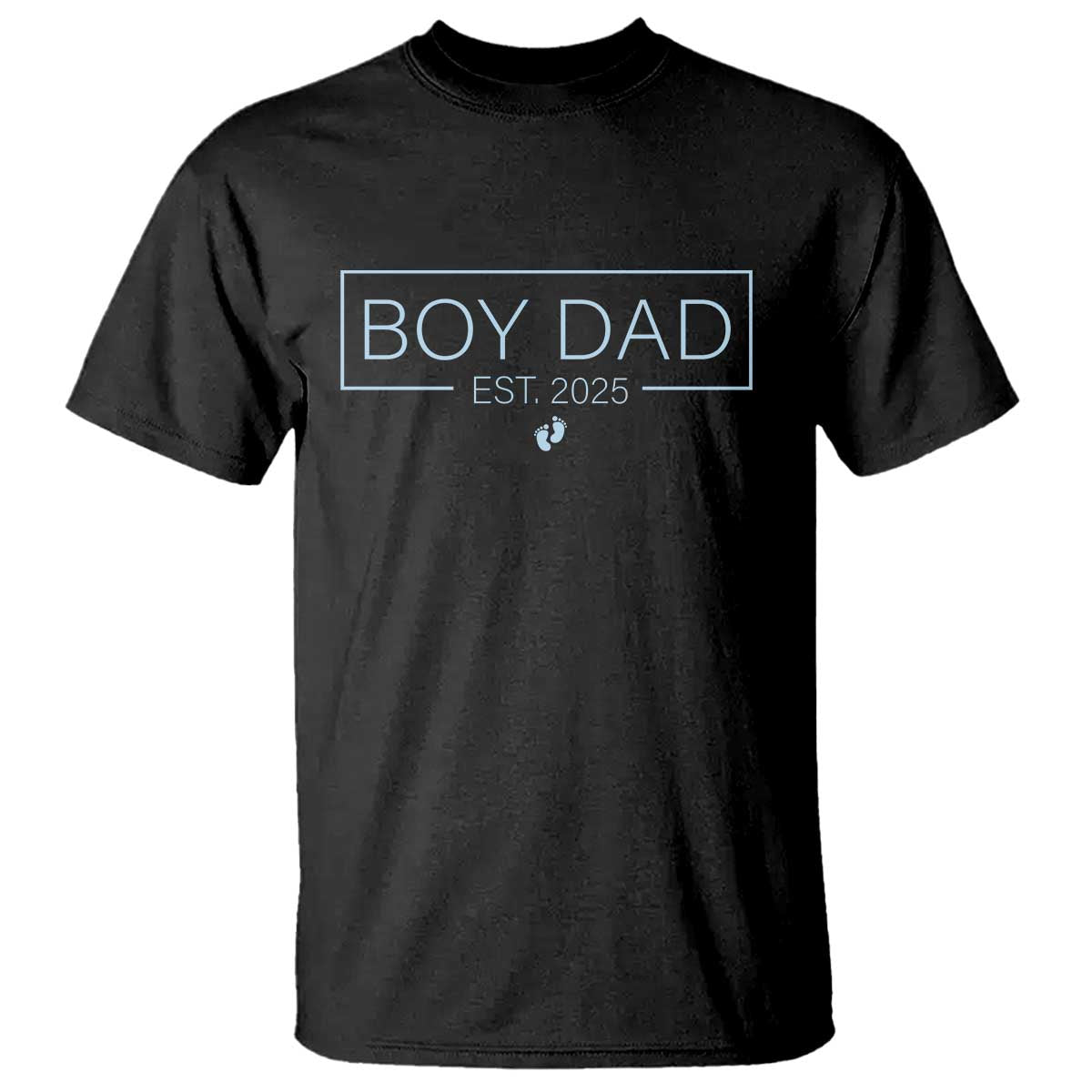 Boy Dad Est 2025 T Shirt Newborn Daddy Father Baby Boy Son Expect Baby